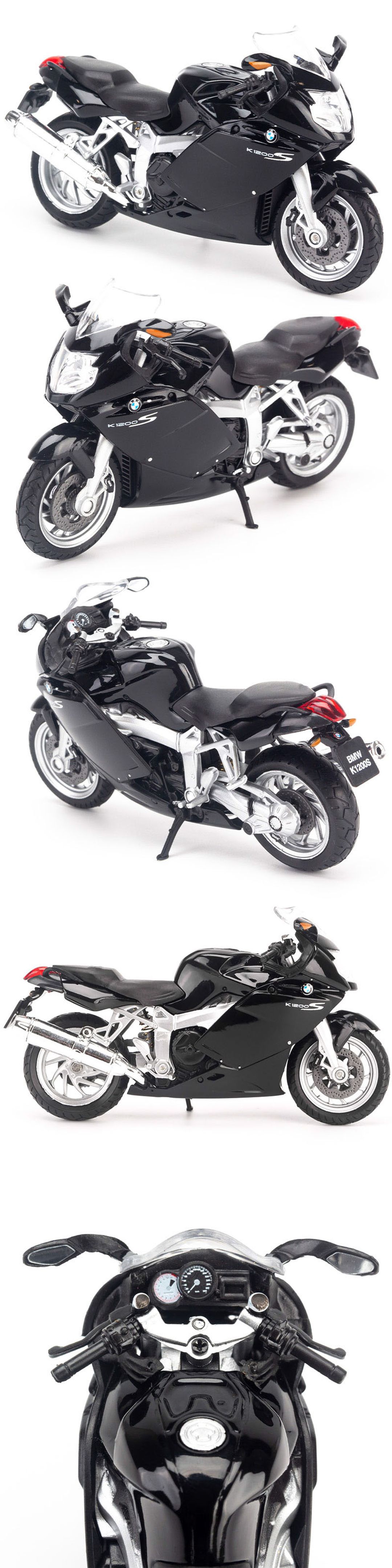 Mô hình Xe mô tô BMW K1200S Black 1:18